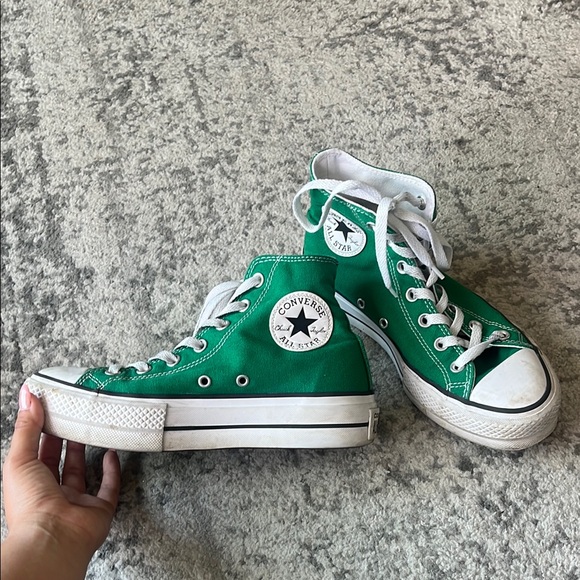 Converse Classic Green High-Tops - Picture 1 of 5